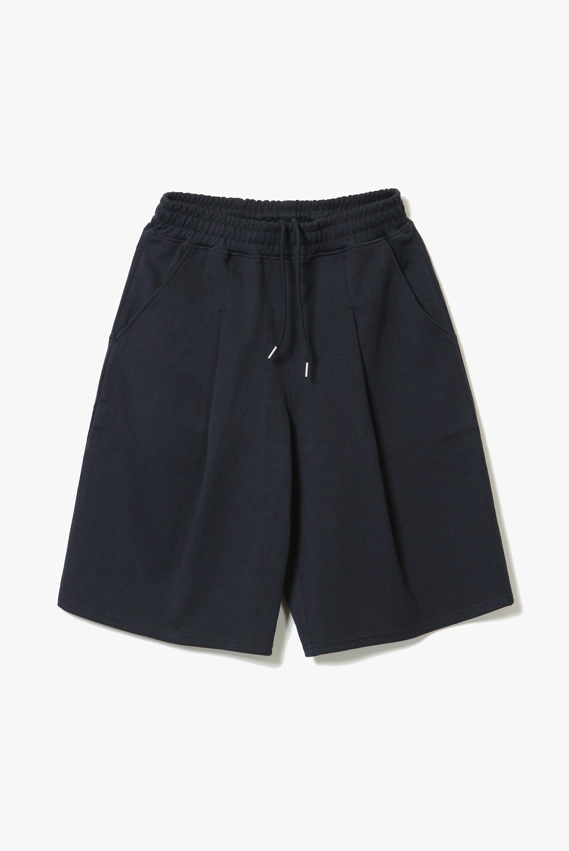 Deep One Tuck Sweat Shorts [Navy]
