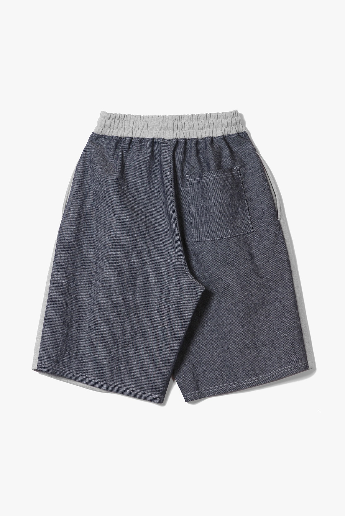 Deep One Tuck Half Shorts [Grey/Indigo]