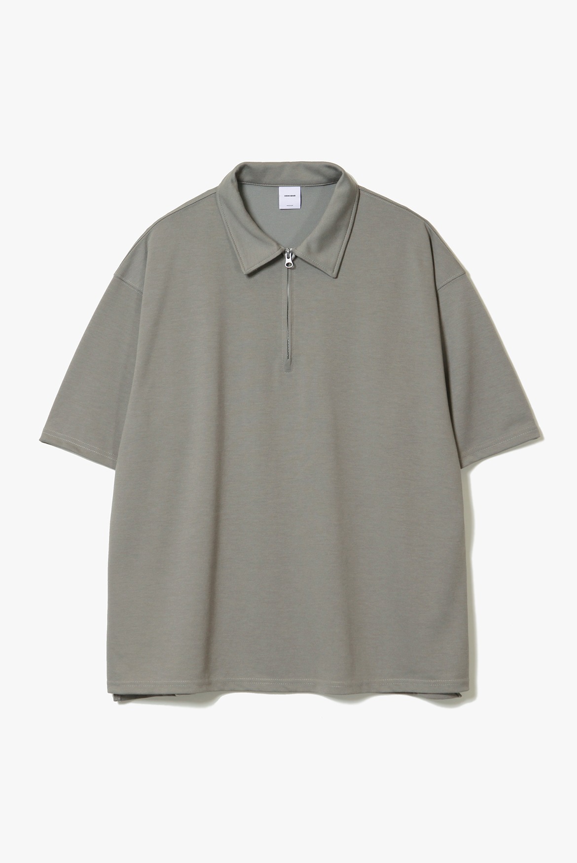 Collar Zip T-Shirts [Boston Khaki]